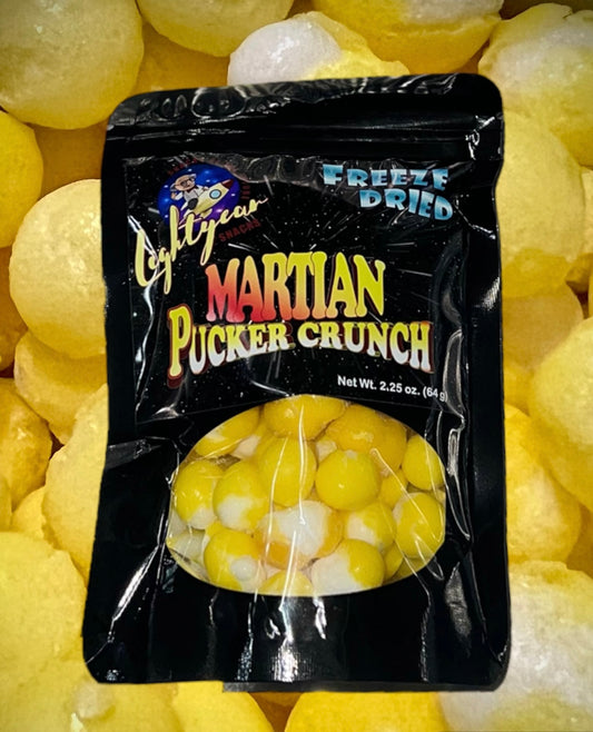 Martian Pucker Crunch (Freeze Dried Lemon Drop Candies)